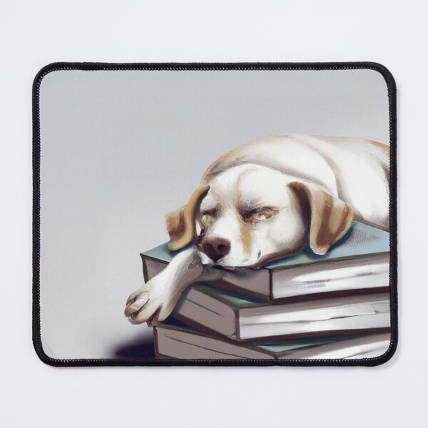 Item preview, Puppy Dog Lying on Books designed and sold by satsapienti.