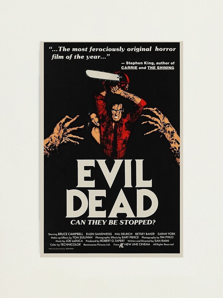 Evil Dead - Vintage Movie Poster Photographic Print for Sale by egoomalik