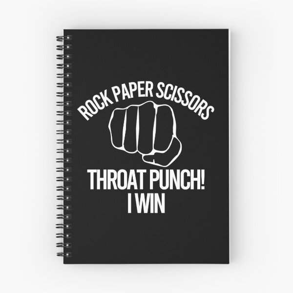 Item preview, Rock Paper Scissors Throat Punch I Win designed and sold by Color-Sparkle.