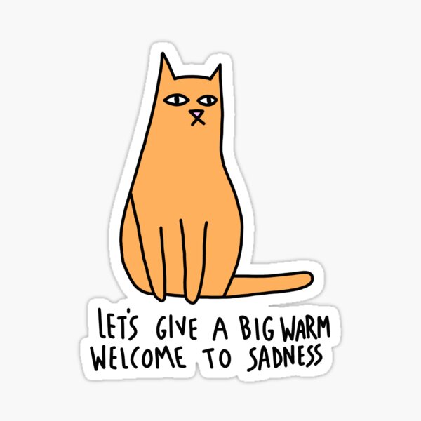 “Orange cat” Sticker for Sale by mrek068 | Redbubble