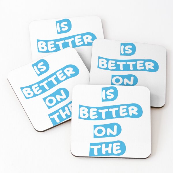 Item preview, Life Is Better On The Toon Blue White Text Design designed and sold by RiyonArts.