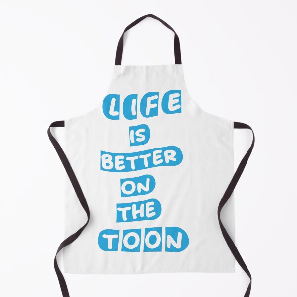 Item preview, Life Is Better On The Toon Blue White Text Design designed and sold by RiyonArts.