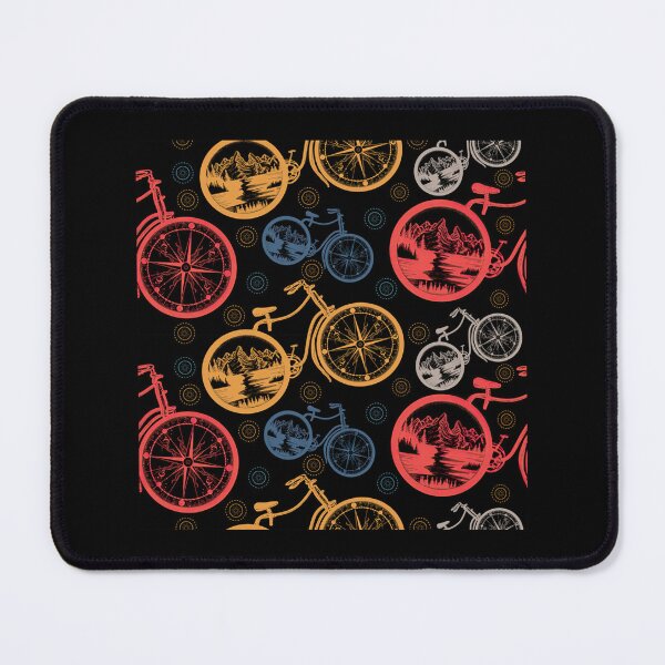 Item preview, Vintage Multicolor Mountain And Compass As Bicycle Wheels Sticker designed and sold by flvbelgrace.