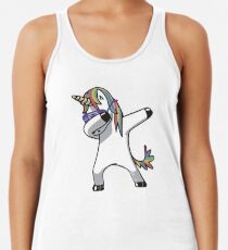 Camiseta con espalda nadadora Dabbing Rave Unicorn