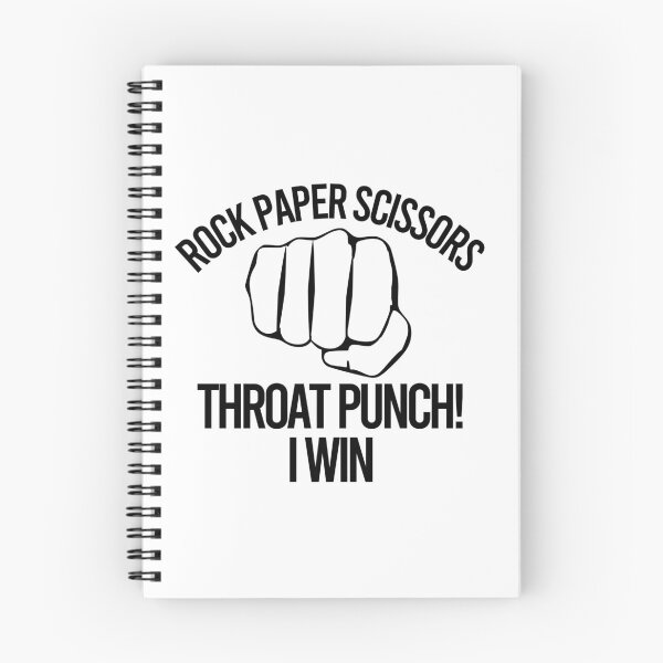Item preview, Rock Paper Scissors Throat Punch I Win designed and sold by Color-Sparkle.