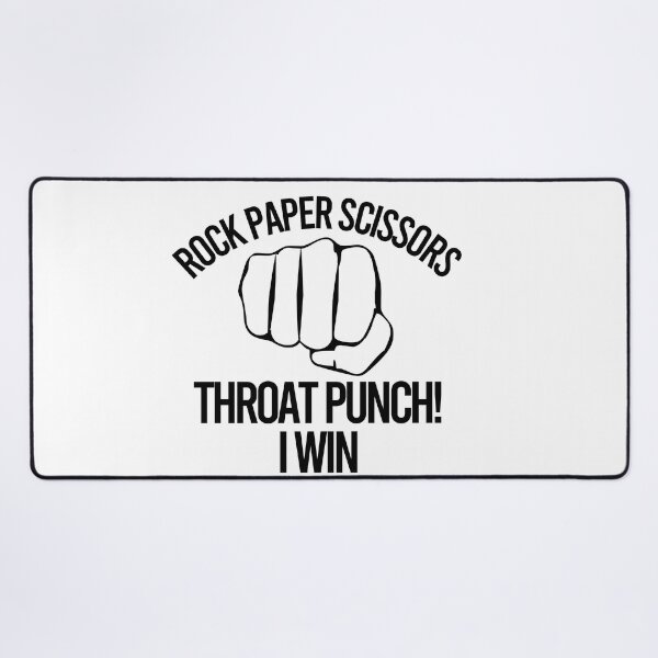 Item preview, Rock Paper Scissors Throat Punch I Win designed and sold by Color-Sparkle.