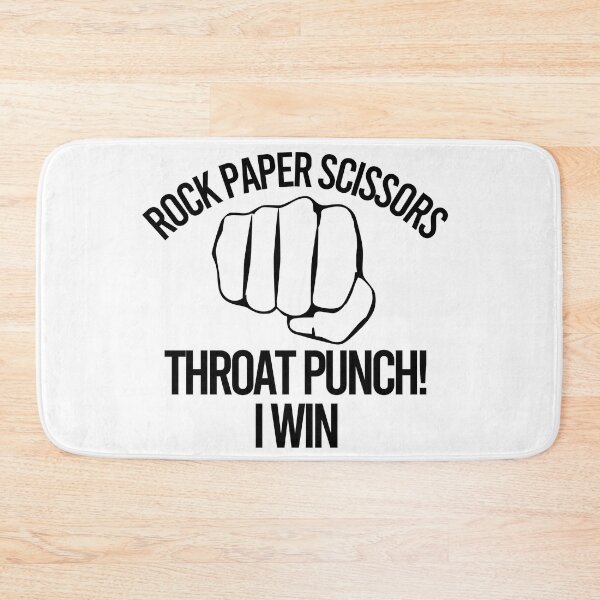Item preview, Rock Paper Scissors Throat Punch I Win designed and sold by Color-Sparkle.