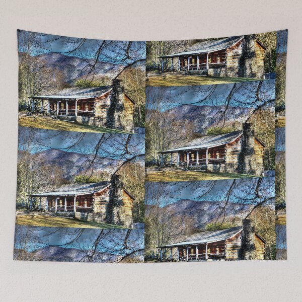 Item preview, Gatlinburg Cabin No. 1 rustic Tennessee HDR photography designed and sold by jemvistaprint.
