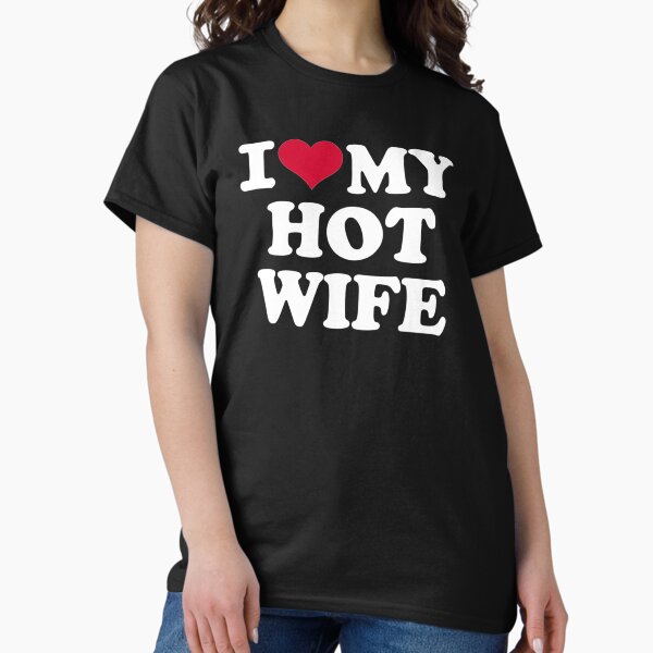 Item preview, Mens I love my hot wife husband i heart my hot wife  designed and sold by Eliza4616.