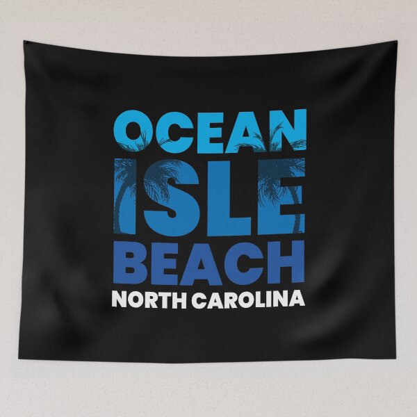 Item preview, Ocean Isle Beach NC Vacation Souvenir Blue Color Graphic designed and sold by Delightfully Cynical.