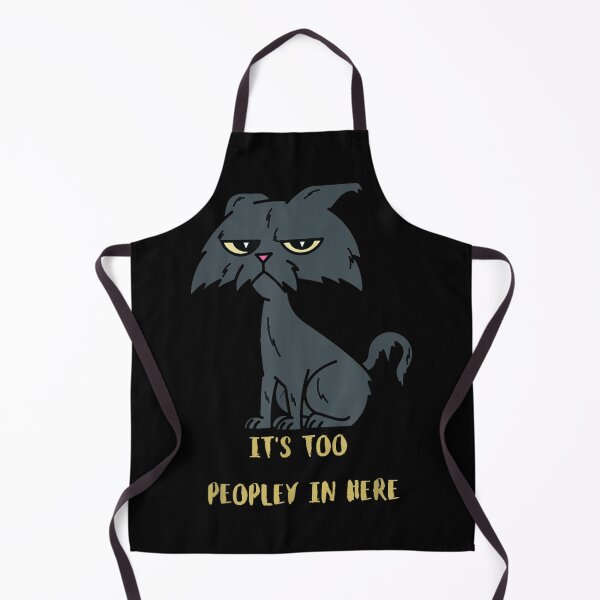 Item preview, It's Too Peopley In Here Bored Cat Funny Introvert Angry Cat designed and sold by scirarmav.
