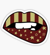FSU Flag Lips Sticker