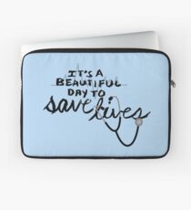 Es ist ein schöner Tag, um Leben zu retten Laptoptasche