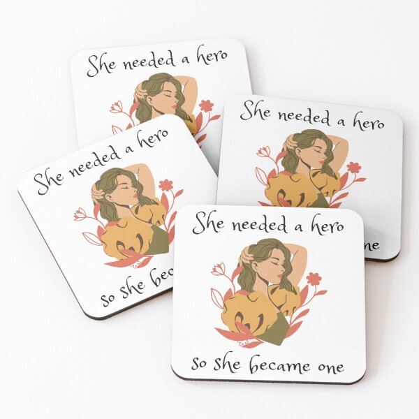 Item preview, She Needed a Hero so she became one black text designed and sold by SushiAnn.