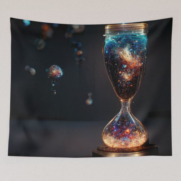 Item preview, Hourglass of Galaxies 2 AI Generated Art designed and sold by MeAI-Art.