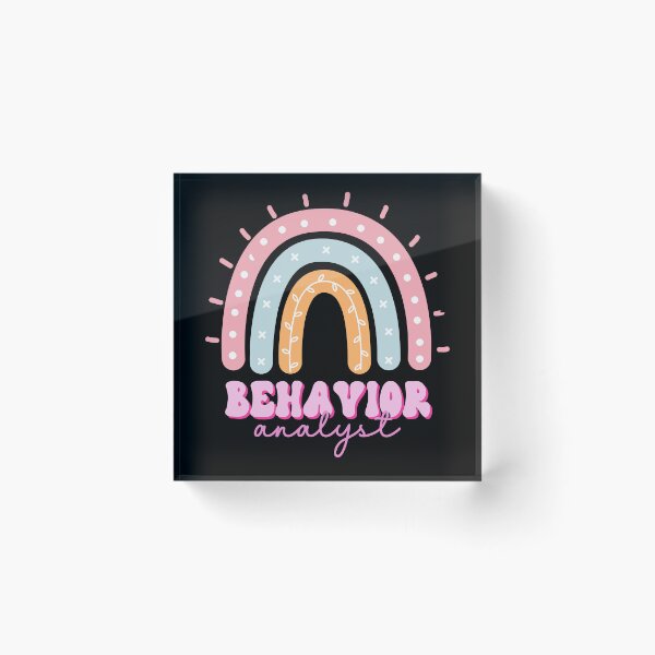 Item preview, BCBA Rainbow, Behavior Analyst, Applied Behavior Analysis Sticker designed and sold by VisionaryABA.