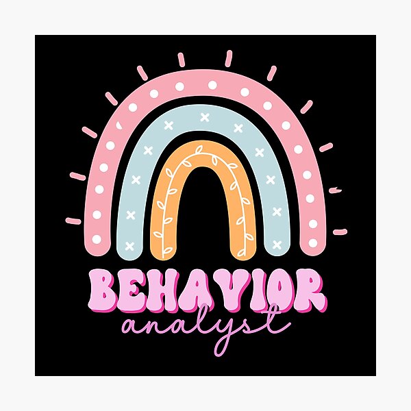 Item preview, BCBA Rainbow, Behavior Analyst, Applied Behavior Analysis Sticker designed and sold by VisionaryABA.