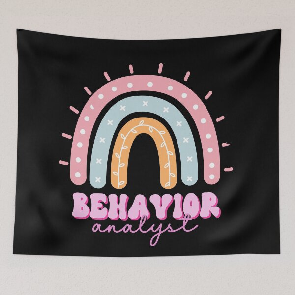 Item preview, BCBA Rainbow, Behavior Analyst, Applied Behavior Analysis Sticker designed and sold by VisionaryABA.