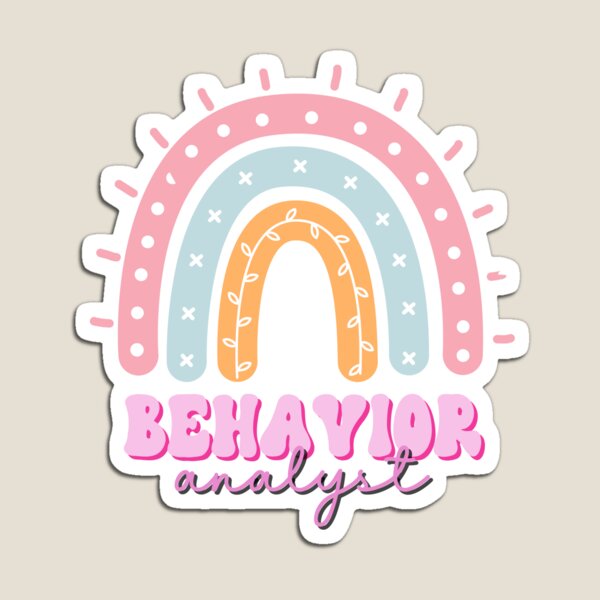 Item preview, BCBA Rainbow, Behavior Analyst, Applied Behavior Analysis Sticker designed and sold by VisionaryABA.