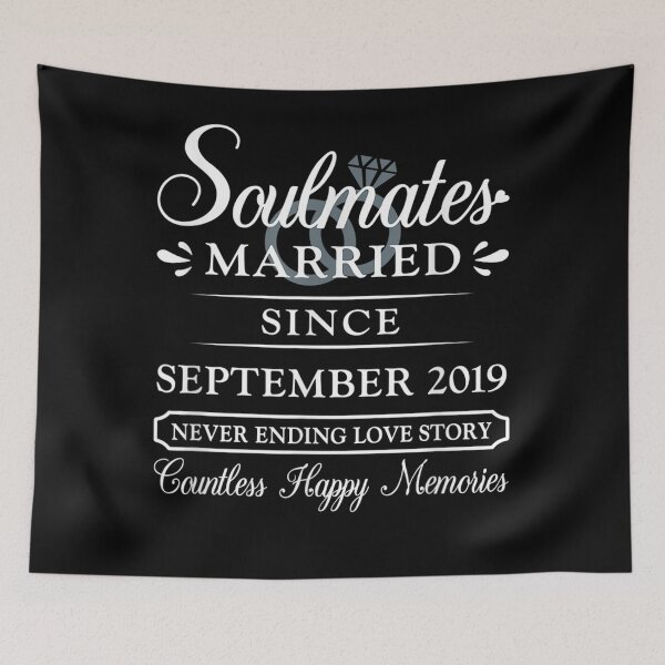 Item preview, Couple Married Since September 2019 3rd Wedding Anniversary  designed and sold by scirarmav.