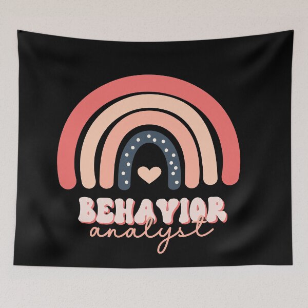 Item preview, BCBA Rainbow, Behavior Analyst, Applied Behavior Analysis Sticker designed and sold by VisionaryABA.