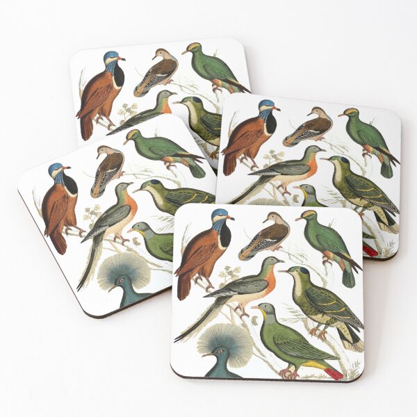 Item preview, Pigeons Exotic Bird Painted Art Design designed and sold by IncrediMi.