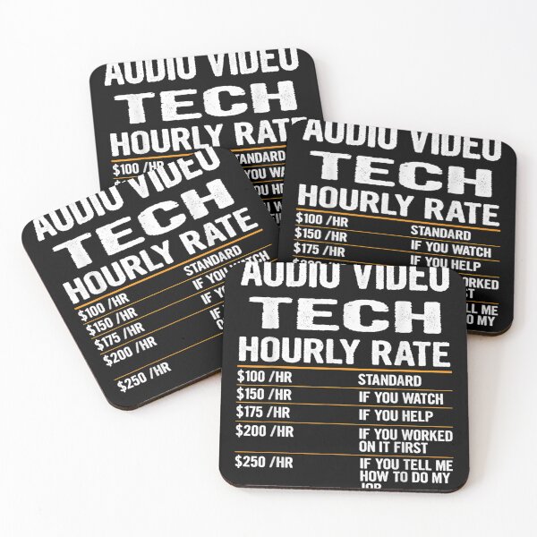 Item preview, Audio Video Tech Hourly Rate Outfit For Audio Video Tech  designed and sold by scirarmav.