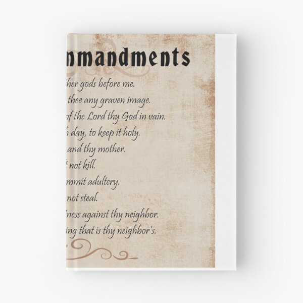 Item preview, 10 commandments #4 Bible Verse Religious Christian Scripture Canvas Wall Art Hanging Framed Poster Picture Clock Decor designed and sold by EdgyChristians.