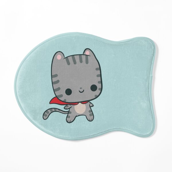 Kawaii Super Cat - Sterling the Super Hero Kitty Cat Mat