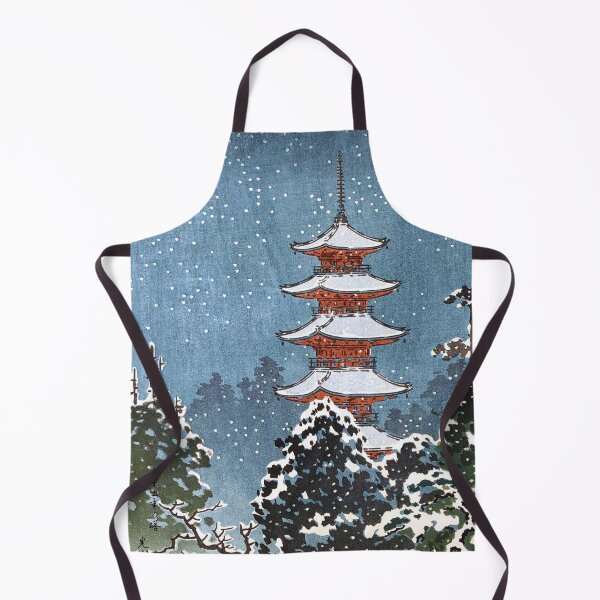 Item preview, Nikko Pagoda in Snow by Tsuchiya Koitsu designed and sold by Takeda-art.