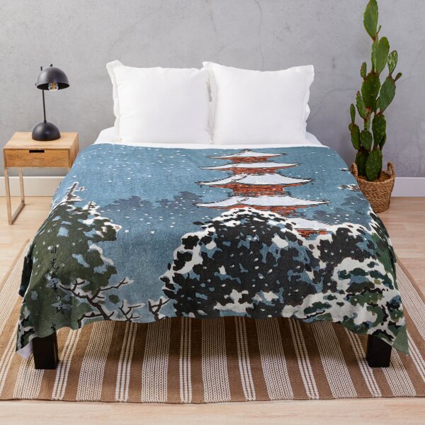 Item preview, Nikko Pagoda in Snow by Tsuchiya Koitsu designed and sold by Takeda-art.