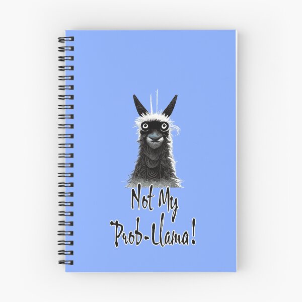 Item preview, Not my prob-llama, Llama print designed and sold by ThePurpleMelon.