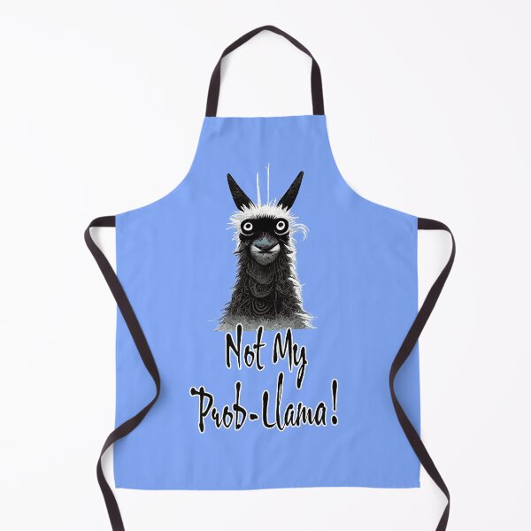 Item preview, Not my prob-llama, Llama print designed and sold by ThePurpleMelon.