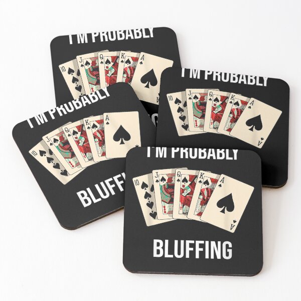Item preview, Poker Cards Saying Probably Bluffing For Poker Players  designed and sold by scirarmav.