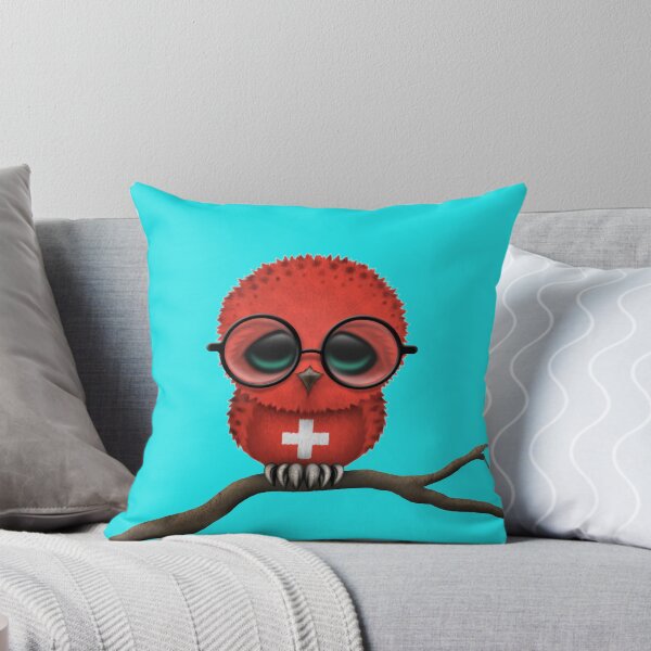 Item preview, Nerdy Swiss Baby Owl on a Branch designed and sold by JeffBartels.