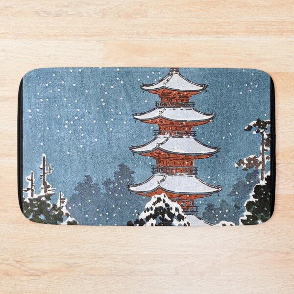 Item preview, Nikko Pagoda in Snow by Tsuchiya Koitsu designed and sold by Takeda-art.
