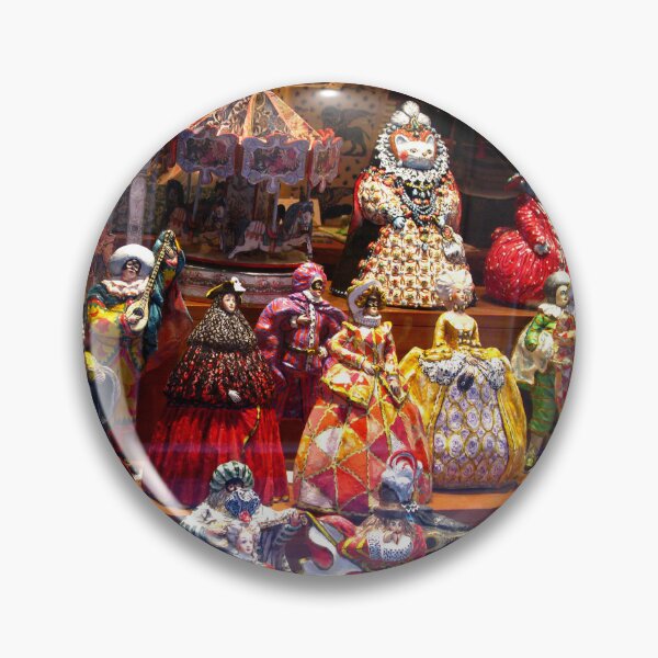 Item preview, Window Display of Papier-mâché figures - Venice, Italy designed and sold by Marilyn Harris.