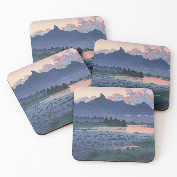 Item preview, Shikishima Riverbank in Maebashi by Kawase Hasui designed and sold by Takeda-art.