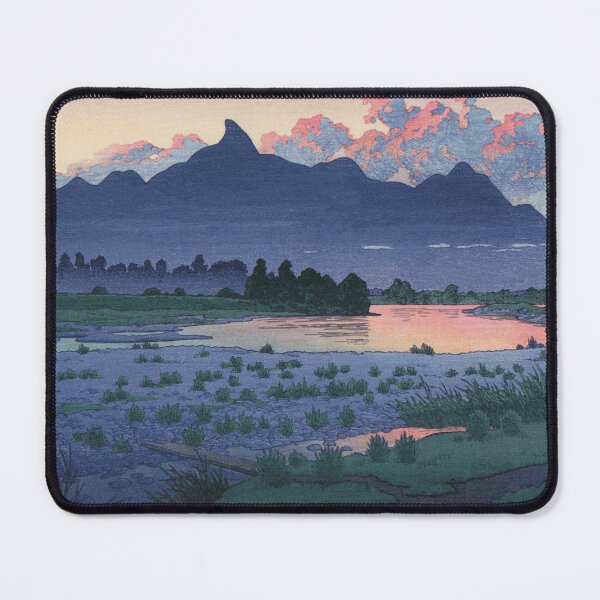 Item preview, Shikishima Riverbank in Maebashi by Kawase Hasui designed and sold by Takeda-art.