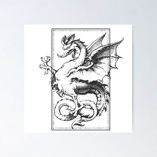 Item preview, dragon black ink designed and sold by ART3M1S1A.