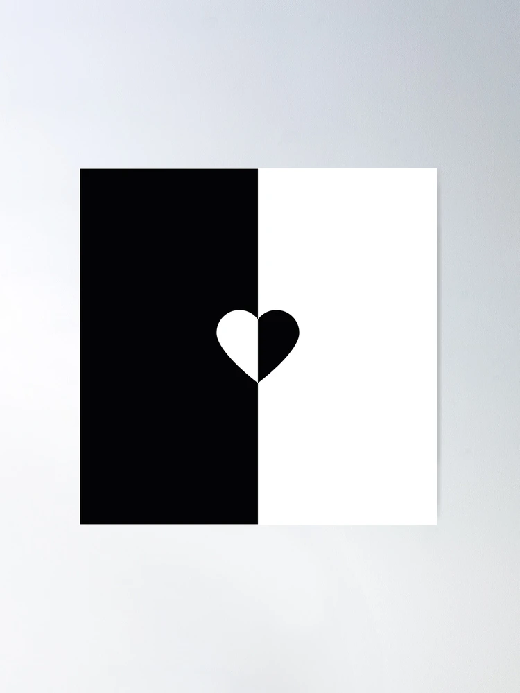 Society6 ケース Black Based White Heart Sketchy Heart
