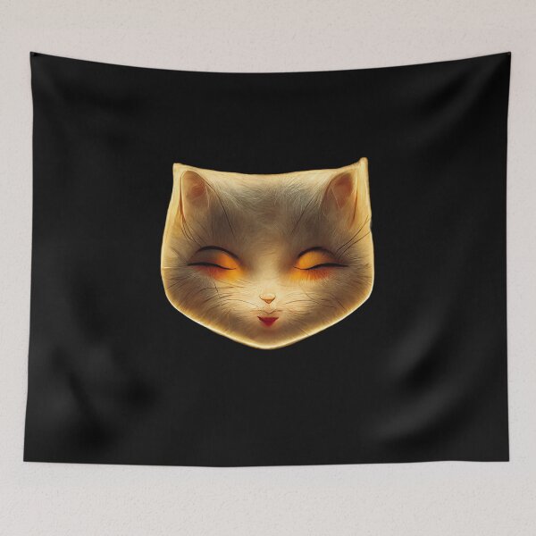 Item preview, Gfab Bfab Gen Ai FFab Surreal Trends Happy Cat Face Design/Art designed and sold by Surrealtrends.