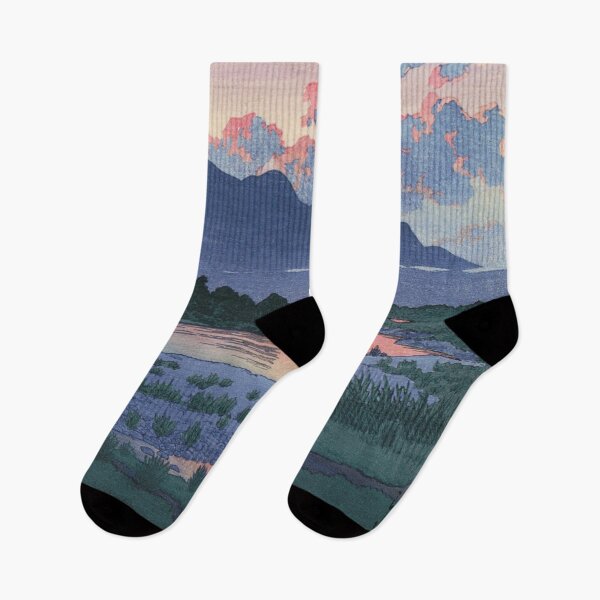 Item preview, Shikishima Riverbank in Maebashi by Kawase Hasui designed and sold by Takeda-art.