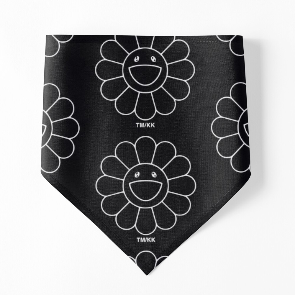 SMILING FLOWER HYPEBEAST MASK BLACK Throw Pillow for Sale by aydapadi