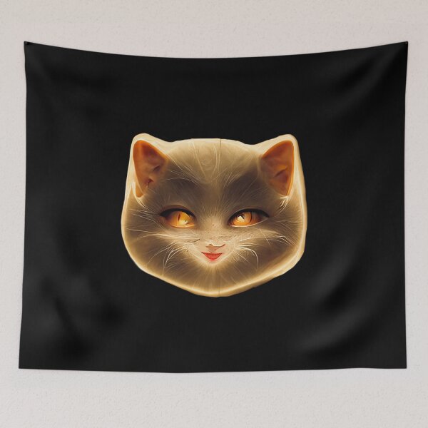 Item preview, Gfab Bfab Gen Ai FFab Surreal Trends Happy Cat Face Design/Art designed and sold by Surrealtrends.
