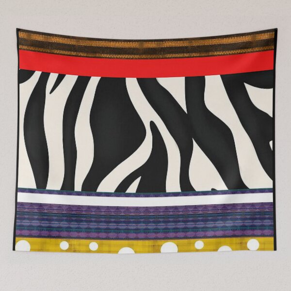 Item preview, Untamed Savage Abstract Pattern Stripe Design Artwork  designed and sold by NellVerde.