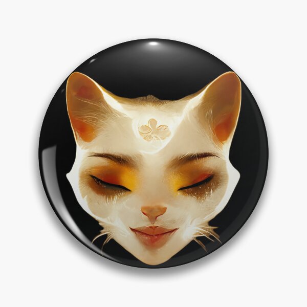 Item preview, Gfab Bfab Gen Ai FFabSurreal Trends Happy Cat Face Design/Art designed and sold by Surrealtrends.