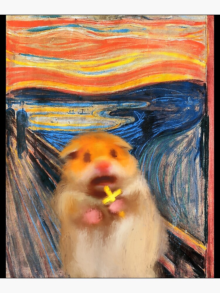 scared-hamster-meme-holding-sacred-cross-the-scream-painting