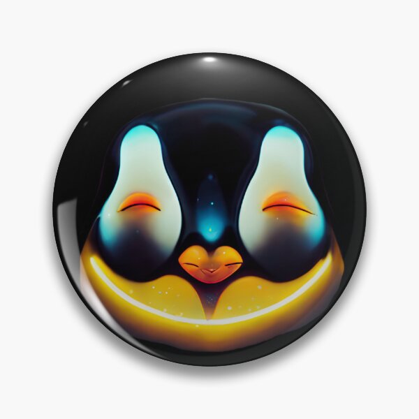 Item preview, Gfab Bfab Gen Ai FFabSurreal Trends Happy penguin Face Design/Art designed and sold by Surrealtrends.
