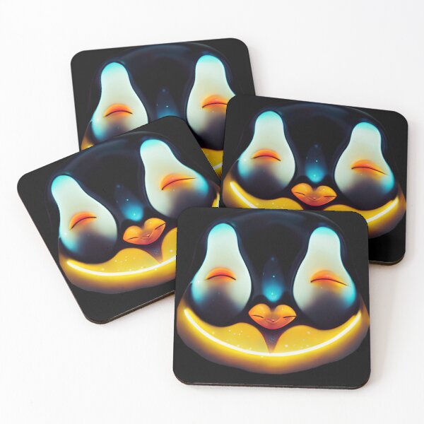 Item preview, Gfab Bfab Gen Ai FFabSurreal Trends Happy penguin Face Design/Art designed and sold by Surrealtrends.